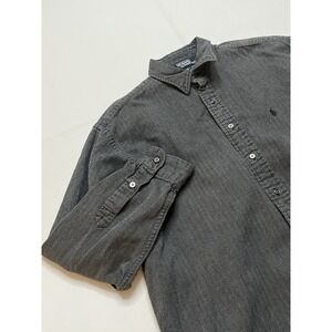 Polo Ralph Lauren VTG 90's Lowell Sport Herringbone Flannel Shirt Shacket Mens L
